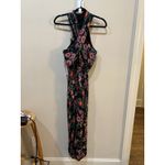 MISA Los Angeles NEW MISA Halter Kora Floral Jumpsuit with Pockets Black Size XS retail $470 Photo 3