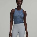 Lululemon Ebb To Street Blue Racerback Tank Photo 0