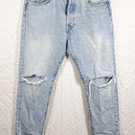 Levi's Levi’s Light Wash 501 High Rise Distressed Jeans‎ Photo 0