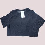 NWT Black Sheer Glitter Mesh Tee – Short Sleeve, Party Top – XL Photo 4