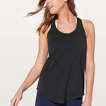 Lululemon Love Tank *Pleated in Black (First Release) Sleeveless Top Pima Cotton Photo 0