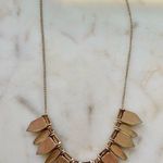 Mudd Gold & Black Arrow Faux Stone Chest Piece Necklace Photo 2