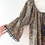 America & Beyond 3/4 Sleeve Leopard Print Mini Dress Brown Black XL Photo 5