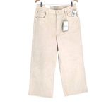 DL1961 Womens Hepburn Wide Leg High Rise Vintage Corduroy Pants Cream Sz 32 NWT Photo 1