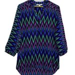 Amanda Uprichard  Silk Psychedelic Tunic Size S Asymmetric Festival Boho Groovy Photo 0