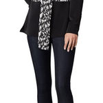 Derek Lam  10 CROSBY Designer Feather Two Tone Top Lightweight Blouse Sz US 0 XS Photo 0