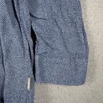 Eddie Bauer Womens XL Blue Dot Print Classic Fit Long Sleeve Button Up Shirt Photo 4