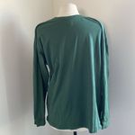 Forever 21 USA Long Sleeve T Shirt Womens Sz Large Green Novelty Photo 4