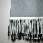 J.Crew Gray Tank Top with Fringe Women’s XXS Career Office Festival Summer Boho Photo 1