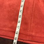 LOFT Outlet Coral Faux‎ Suede Mini Skirt Pockets Women's Size 12 New Fall Red Photo 9