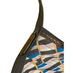 Lole Kailua Sports Bra Top Size Small Crossback Geometric Blue Gray Pink Active Photo 3