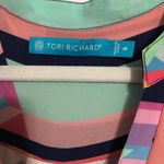 Tori Richard colorful geometric silk dress women’s size 6 discoteca Alecia Photo 5