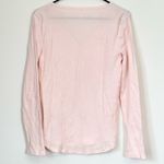 Gap NWT  Light Pink Waffle Knit V-Neck Long Sleeve Tee - Size: Medium Photo 5