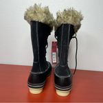 Merona New  Leather Winter Snow / Rain Boots with faux fur in size 8 Photo 5