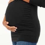 J.Crew Long-Sleeve Crewneck Maternity Tee Size XL Photo 2