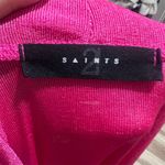 Saints 21 Women's Pink Long Sleeve Draped Bodysuit Size M Size M Photo 6