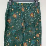 Anthropologie Farm Rio Fernanda Flared Pants Green Toucan Bird Tropical XS Photo 4