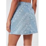 Urban Outfitters UO Paisley Denim Skirt Photo 2