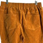 Micro Corduroy Boot Cut Flare Jeggings XL Brown Elastic Waist Pullon Pockets Photo 3