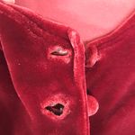 VINTAGE Luly K 90s Y2K Red Velvet Long Sleeve Babydoll Mini Dress Size Small Photo 4