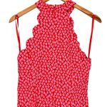 Anthropologie by Scallop Halter Short Romper High Neck in Pink Floral Sz 8 US Photo 11