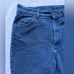 Lee Vintage 5 Pocket Blue Denim Cropped High Waist Mom Jeans Photo 3