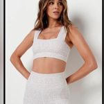 All Fenix Animal Print Bandeau Sports Bra M Grey Gray Size M Photo 0