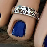 Sterling Silver Elephant Band Toe Ring Midi Ring Silver Photo 0