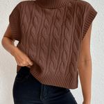 Brown TurtleNeck Sweater Size M Photo 0