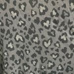 Lucky Brand  cheetah heart print V-neck long sleeve T-shirt women’s 2X gray NEW Photo 2