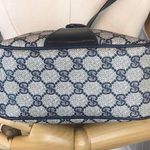 Gucci GG Navy Sherry Line Leather and Coated Canvas Crossbody Shoulder Bag Photo 6
