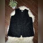 Terra & Sky  Black sherpa sleeveless sweater vest sz 1X Photo 1