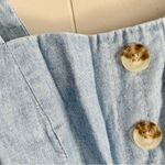 Show Me Your Mumu Adeline Chambray Denim Crop Top M Photo 4
