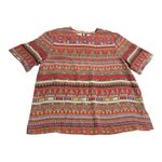 Pacific 100% Silk & Studio Clothing Co. Egyptian Pullover Silk Top Blouse size L Brown Size L Photo 2