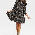 Universal Threads NWT Universal Thread Floral Black Floral Long Sleeve Dress Photo 0