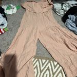 Selfie Leslie  STRAPLESS WIDE LEG JUMPSUIT NUDE PINK Small Photo 0