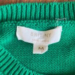 Brit.NY Golf Love Crewneck Cropped Knit Sweater 100% Cotton Masters Green Size M Photo 4