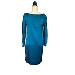 See By Chloe  Women's Size 4 Peacock Blue Silk Mini Dress Party Cocktail Photo 1