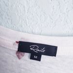 Rails  Cara Red Heart V-neck Linen Tee Photo 3