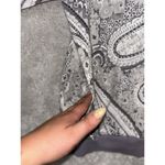 Vera Bradley  Xs Gray Paisley‎ Half Zip Cotton Pockets Photo 2