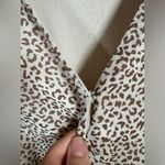 Loveriche animal print swing dress tan/brown womens size medium short‎ sleeve Brown Photo 2