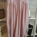 Emery Rose Maxi Dress Dusty Pink and White Stripes Size 3X Photo 1