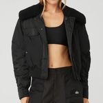 Alo Yoga Blaze Bomber Black S Photo 0