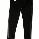 Line and Dot NWT  Black Sheepskin Stripe Pants Photo 2