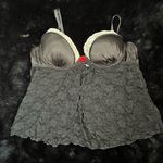 Apt. 9  Black Lace Satin Babydoll Lingerie - Size Medium Photo 0