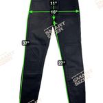 Pistola Aline Skinny Ankle Jeans Coated Black Raw Hem New Size 27 Photo 4