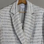 MISA Los Angeles Penny Tweed Blazer Jacket Women's XS Winter White Career NWT Photo 8