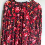 Terra & Sky  Womens 14W Black Floral Midi Dress Dark Romantic Cottage Whimsigoth Photo 10