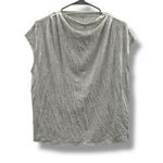 Garnet Hill  Drape Neck‎ Top Women’s Size Large Gray Lightweight Casual Photo 1