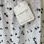 Free People  INTIMATELY Romper Extra Small Coming Home NWT White Black Floral Photo 5